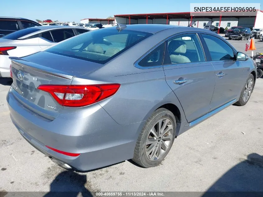 5NPE34AF5FH096906 2015 Hyundai Sonata Sport