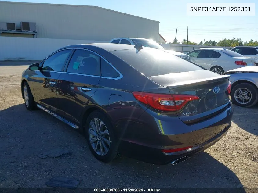 2015 Hyundai Sonata Sport VIN: 5NPE34AF7FH252301 Lot: 40884786