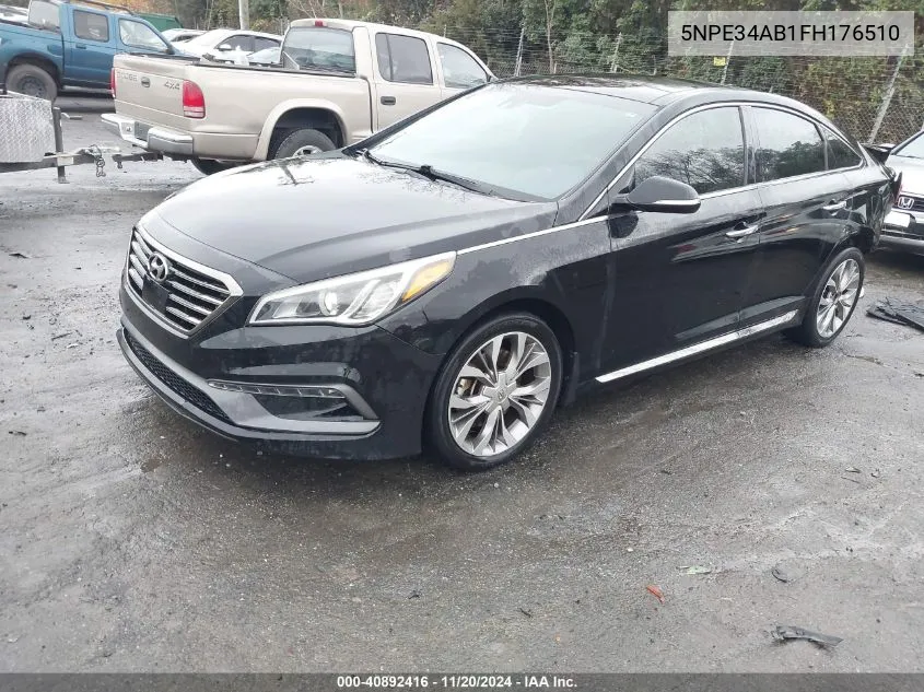 2015 Hyundai Sonata Limited 2.0T VIN: 5NPE34AB1FH176510 Lot: 40892416