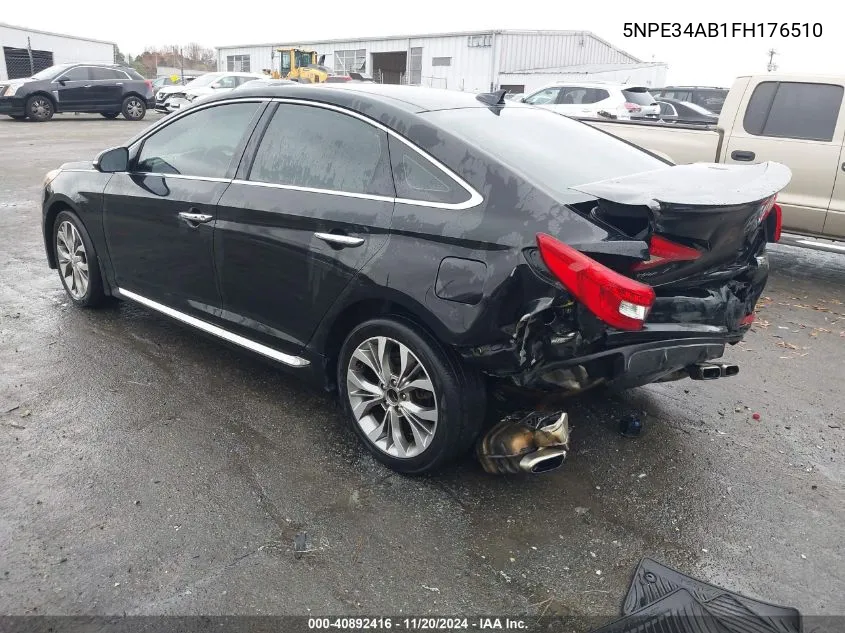 2015 Hyundai Sonata Limited 2.0T VIN: 5NPE34AB1FH176510 Lot: 40892416