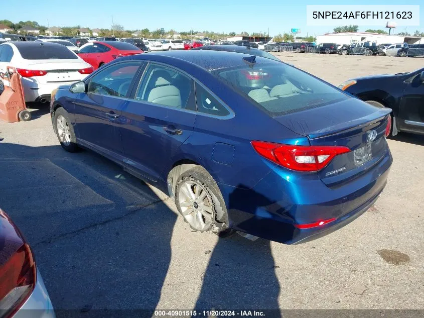 2015 Hyundai Sonata Se VIN: 5NPE24AF6FH121623 Lot: 40901515