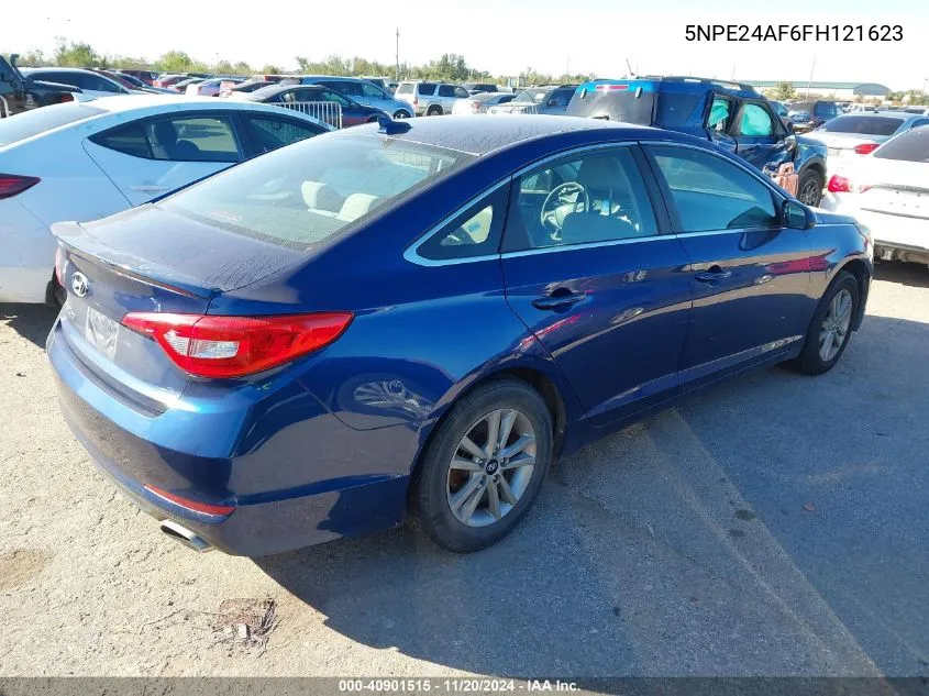 2015 Hyundai Sonata Se VIN: 5NPE24AF6FH121623 Lot: 40901515