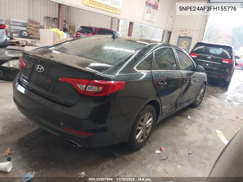 2015 Hyundai Sonata Se VIN: 5NPE24AF3FH155776 Lot: 40907994