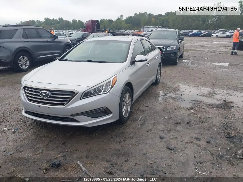 5NPE24AF4GH294185 2016 Hyundai Sonata Gls