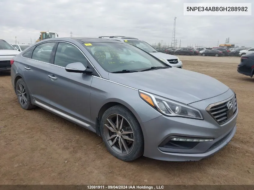 5NPE34AB8GH288982 2016 Hyundai Sonata 2.0T Sport Ultimate