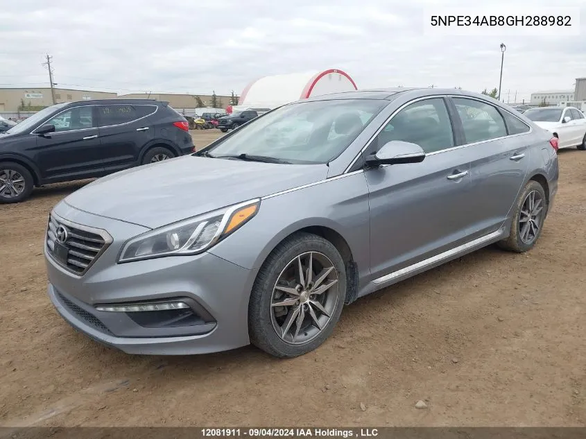 5NPE34AB8GH288982 2016 Hyundai Sonata 2.0T Sport Ultimate