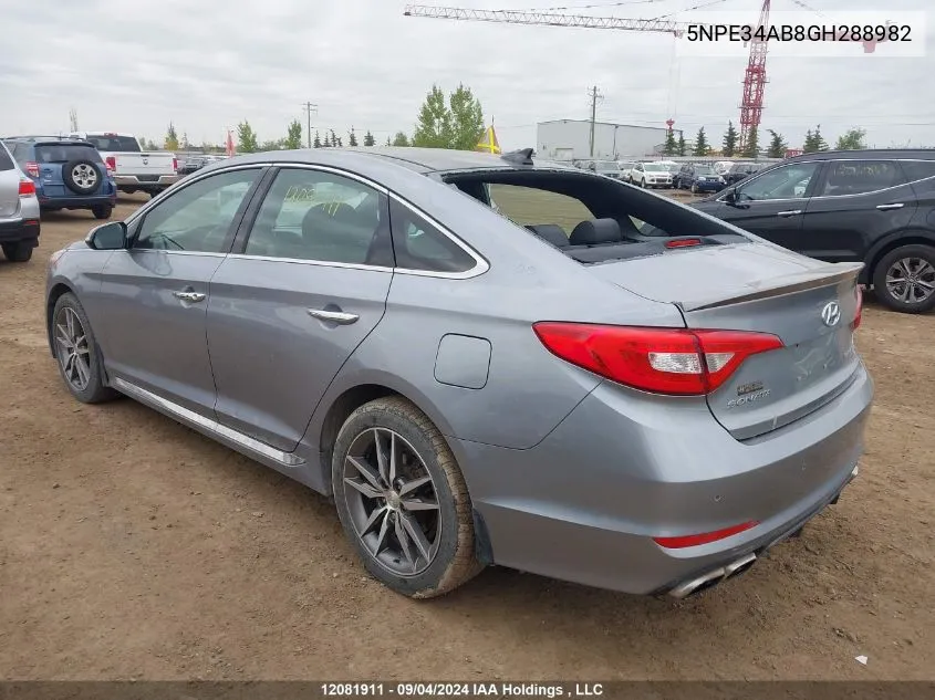 5NPE34AB8GH288982 2016 Hyundai Sonata 2.0T Sport Ultimate