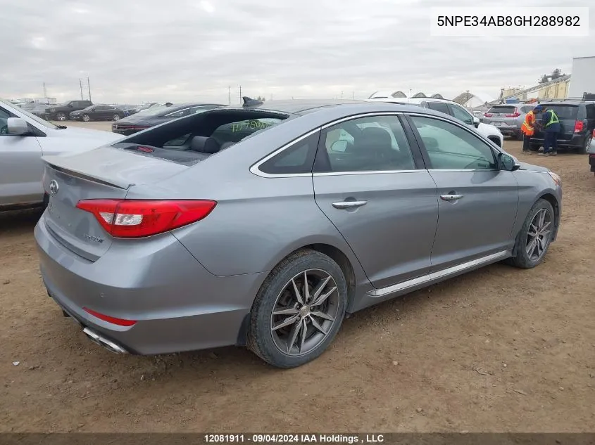 5NPE34AB8GH288982 2016 Hyundai Sonata 2.0T Sport Ultimate