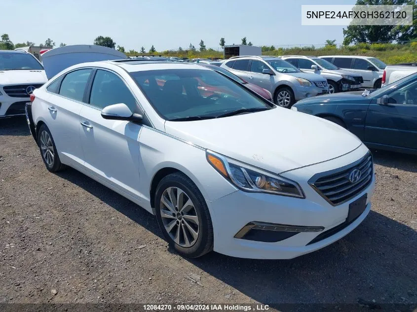 2016 Hyundai Sonata Se VIN: 5NPE24AFXGH362120 Lot: 12084270