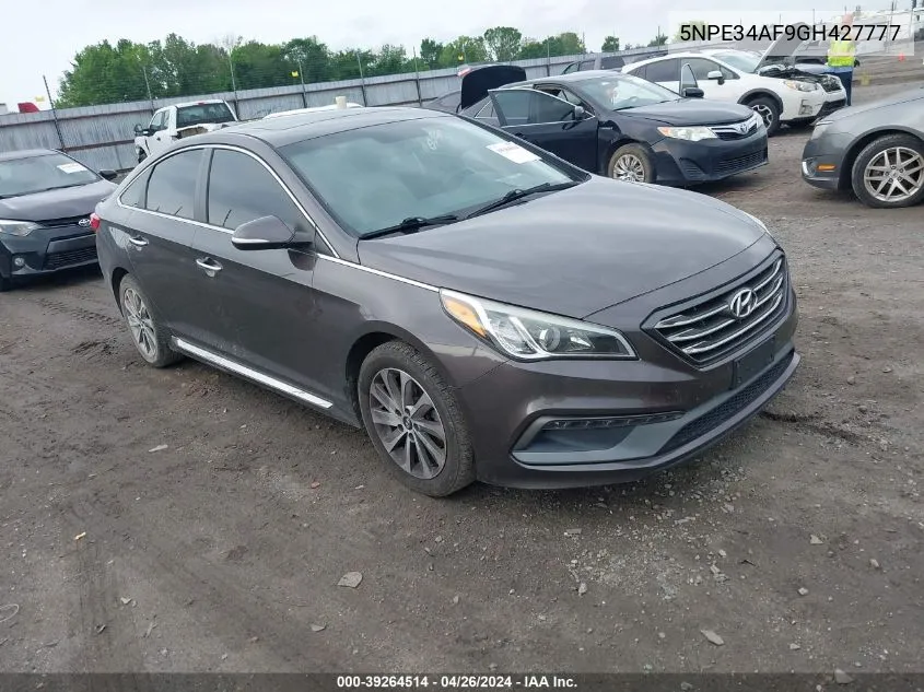 2016 Hyundai Sonata Sport VIN: 5NPE34AF9GH427777 Lot: 39264514