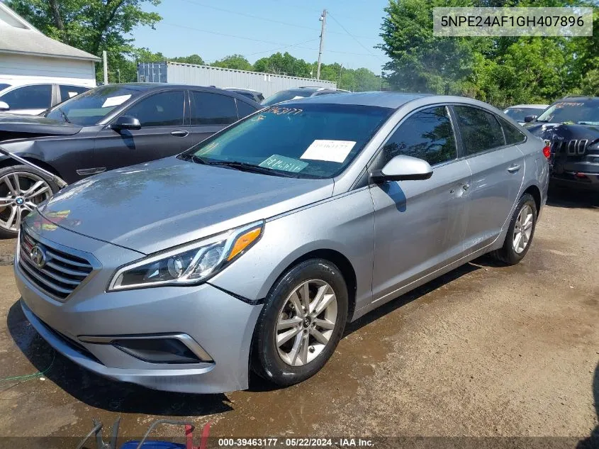 2016 Hyundai Sonata VIN: 5NPE24AF1GH407896 Lot: 39463177