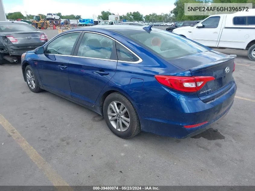 5NPE24AF6GH396572 2016 Hyundai Sonata