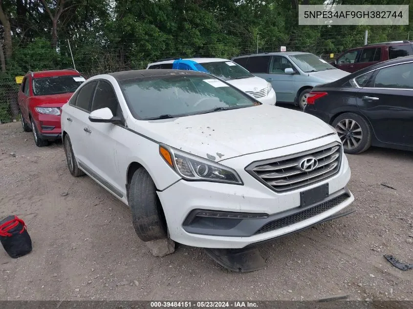 5NPE34AF9GH382744 2016 Hyundai Sonata Sport