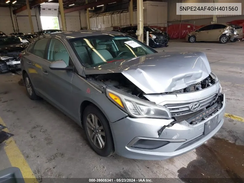 5NPE24AF4GH401560 2016 Hyundai Sonata