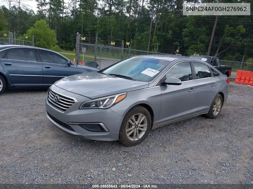 2016 Hyundai Sonata Se VIN: 5NPE24AF0GH276962 Lot: 39555642