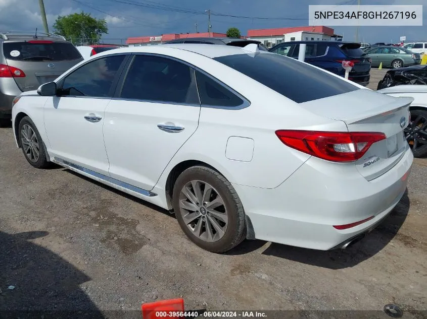 2016 Hyundai Sonata Sport VIN: 5NPE34AF8GH267196 Lot: 39564440