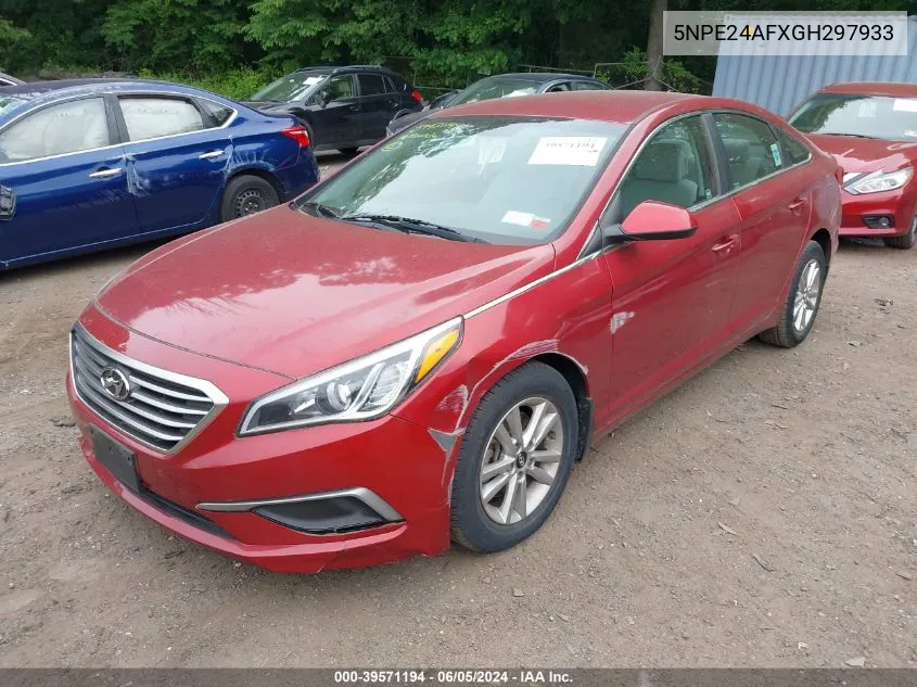 2016 Hyundai Sonata Se VIN: 5NPE24AFXGH297933 Lot: 39571194