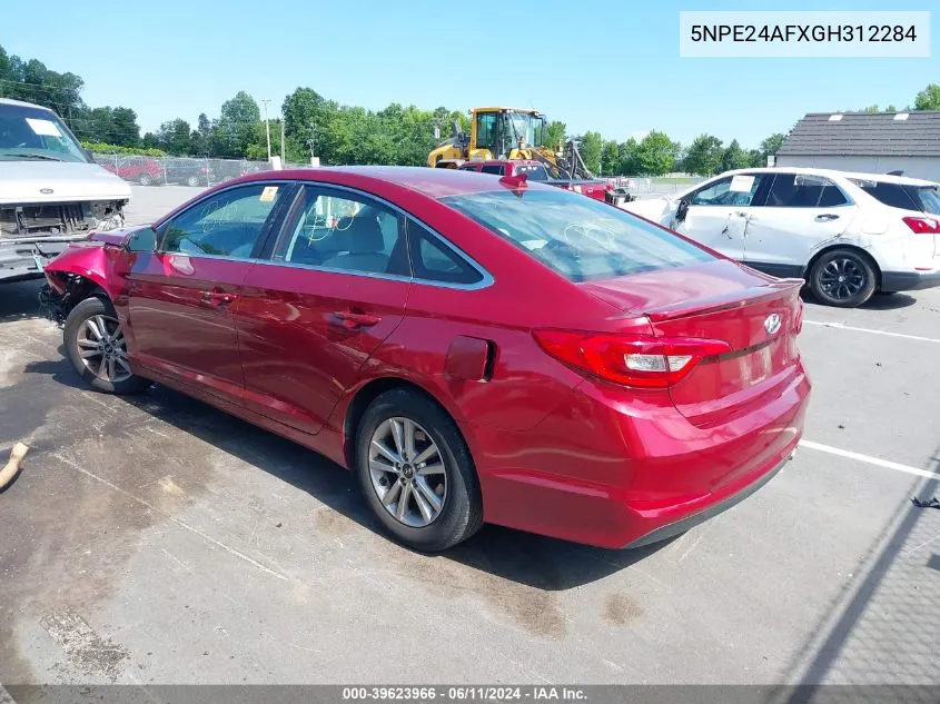 2016 Hyundai Sonata Se VIN: 5NPE24AFXGH312284 Lot: 39623966