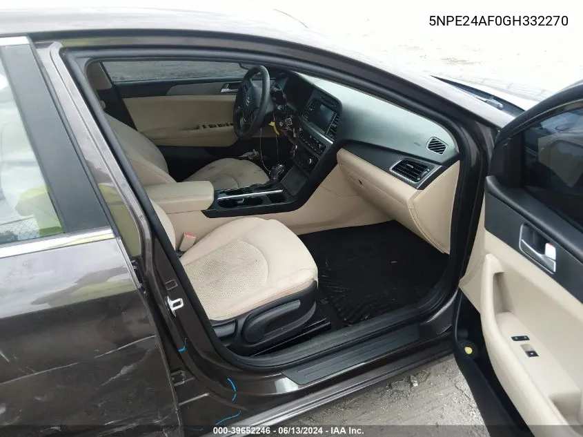 5NPE24AF0GH332270 2016 Hyundai Sonata Se