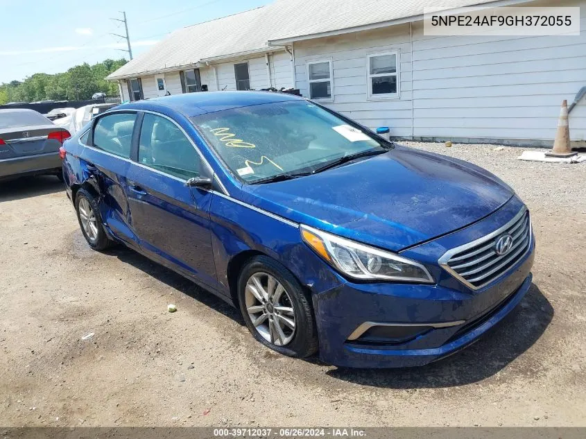 2016 Hyundai Sonata Se VIN: 5NPE24AF9GH372055 Lot: 39712037