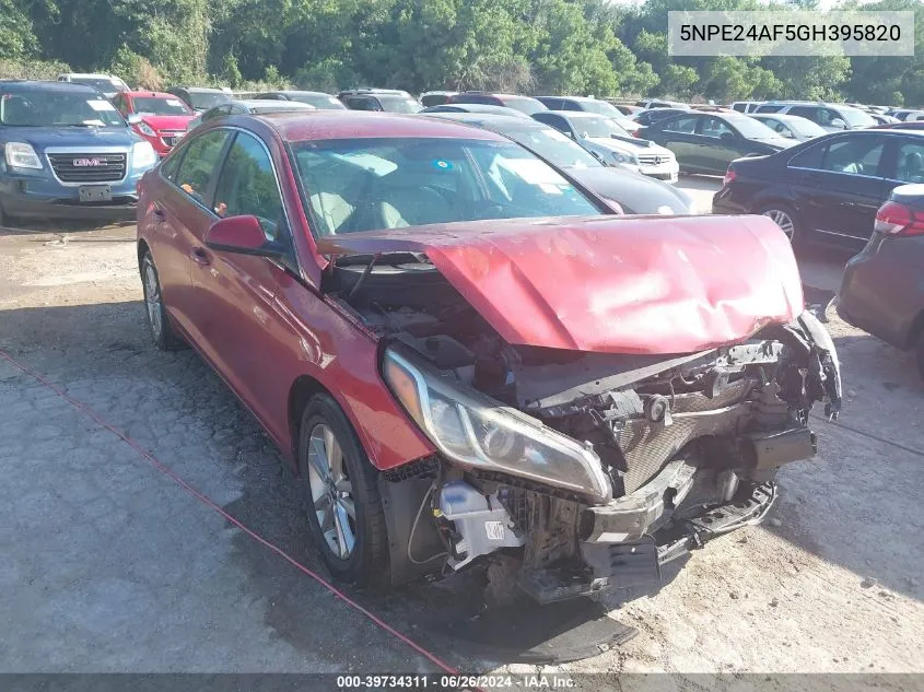 5NPE24AF5GH395820 2016 Hyundai Sonata