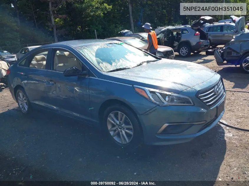 5NPE24AF0GH351045 2016 Hyundai Sonata Se