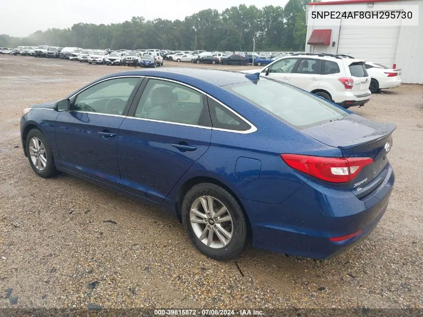 2016 Hyundai Sonata Se VIN: 5NPE24AF8GH295730 Lot: 39815872