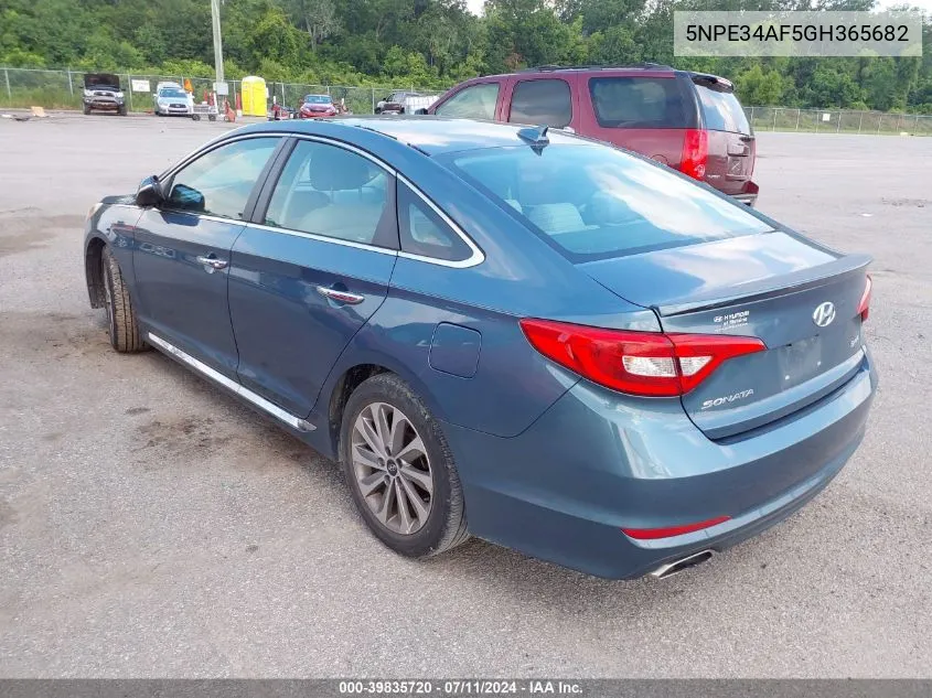 5NPE34AF5GH365682 2016 Hyundai Sonata Sport