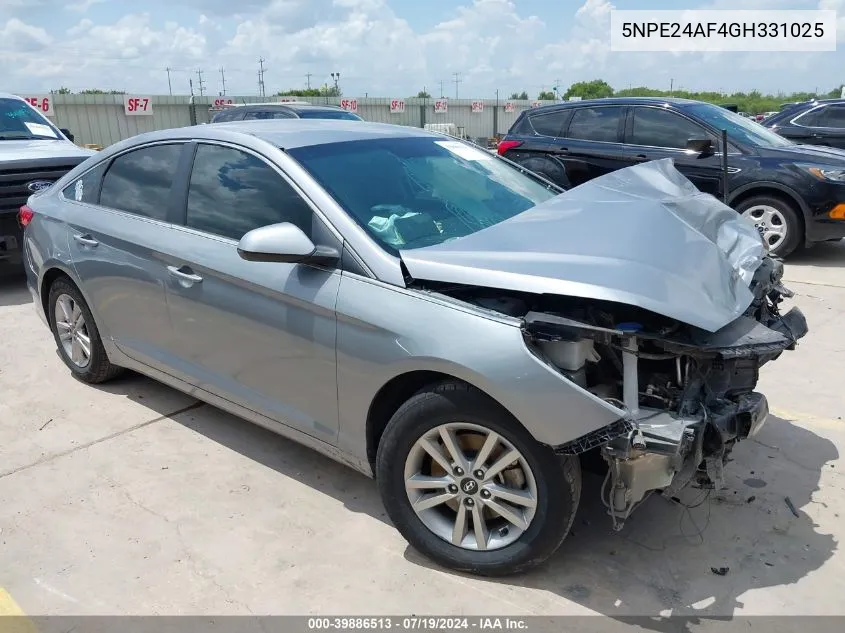 5NPE24AF4GH331025 2016 Hyundai Sonata Se