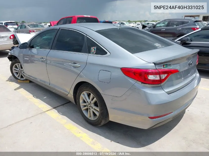 5NPE24AF4GH331025 2016 Hyundai Sonata Se