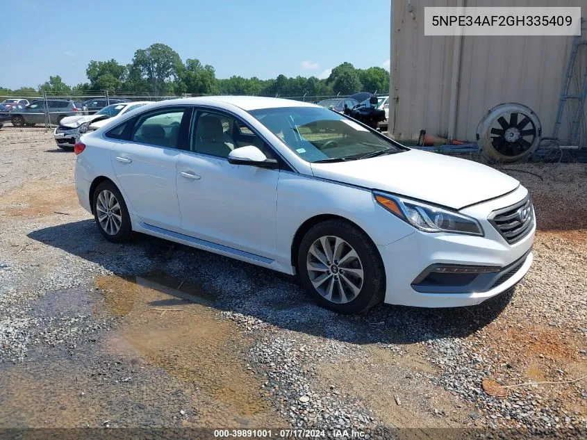 5NPE34AF2GH335409 2016 Hyundai Sonata Sport