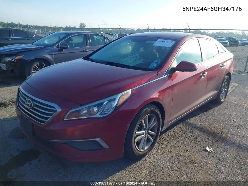 5NPE24AF6GH347176 2016 Hyundai Sonata Se