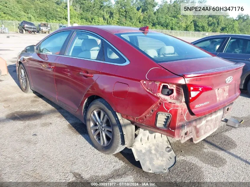 5NPE24AF6GH347176 2016 Hyundai Sonata Se