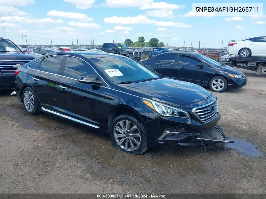 2016 Hyundai Sonata Sport VIN: 5NPE34AF1GH265711 Lot: 39902112