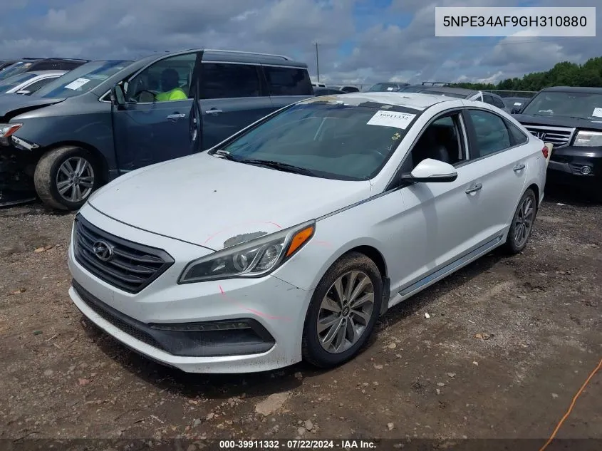 5NPE34AF9GH310880 2016 Hyundai Sonata Sport