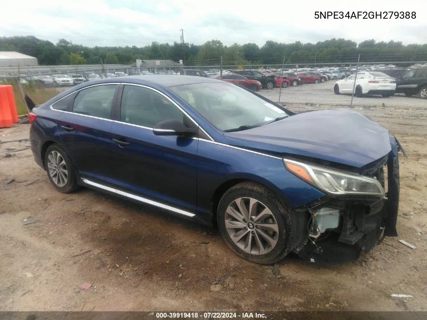 5NPE34AF2GH279388 2016 Hyundai Sonata Sport