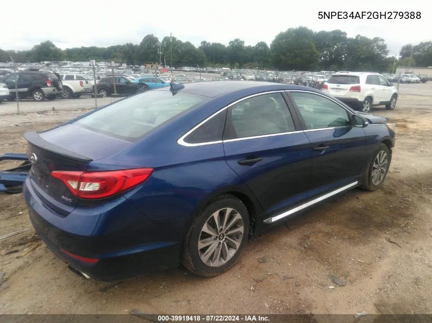 5NPE34AF2GH279388 2016 Hyundai Sonata Sport