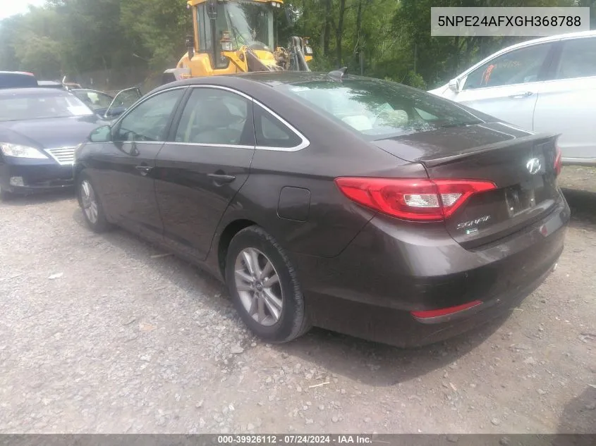 5NPE24AFXGH368788 2016 Hyundai Sonata Se