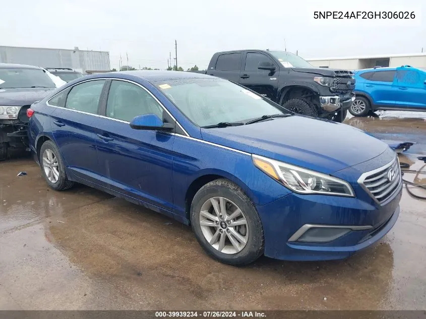 5NPE24AF2GH306026 2016 Hyundai Sonata Se