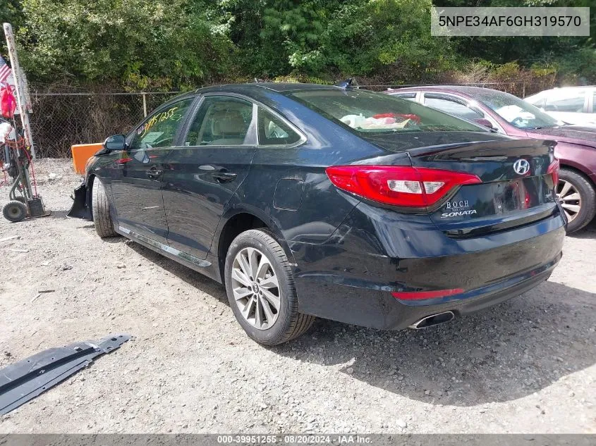 5NPE34AF6GH319570 2016 Hyundai Sonata Sport