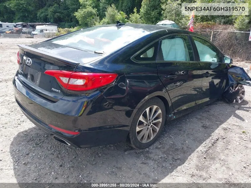 5NPE34AF6GH319570 2016 Hyundai Sonata Sport