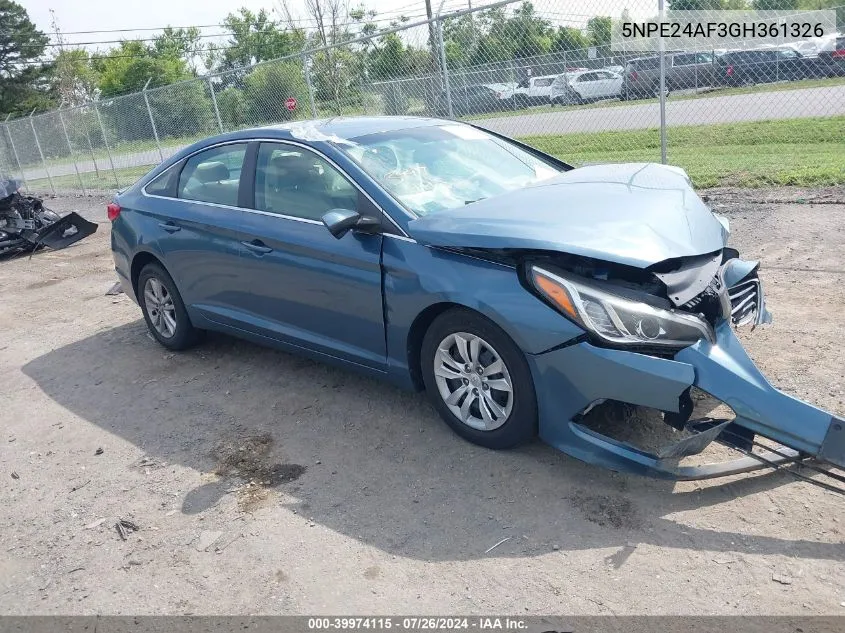 5NPE24AF3GH361326 2016 Hyundai Sonata Se