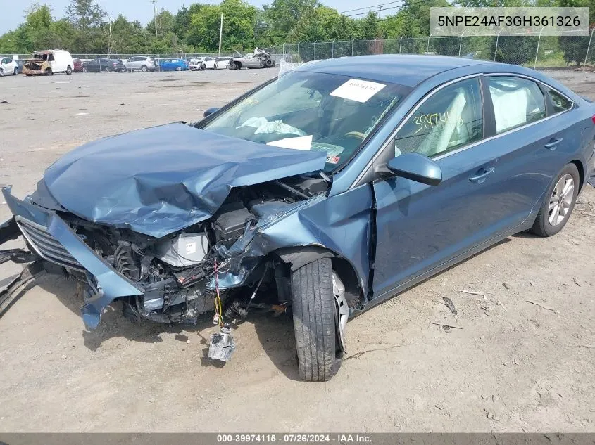 5NPE24AF3GH361326 2016 Hyundai Sonata Se