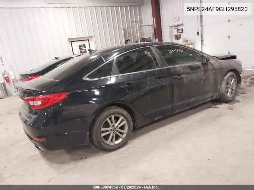 2016 Hyundai Sonata Se VIN: 5NPE24AF9GH295820 Lot: 39974352