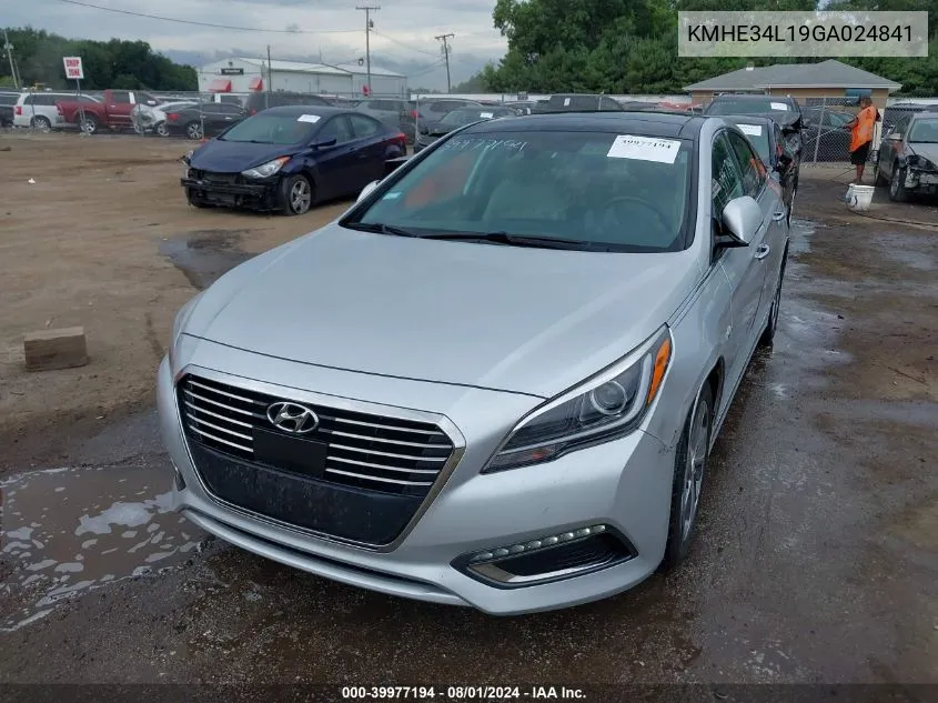 KMHE34L19GA024841 2016 Hyundai Sonata Hybrid Limited