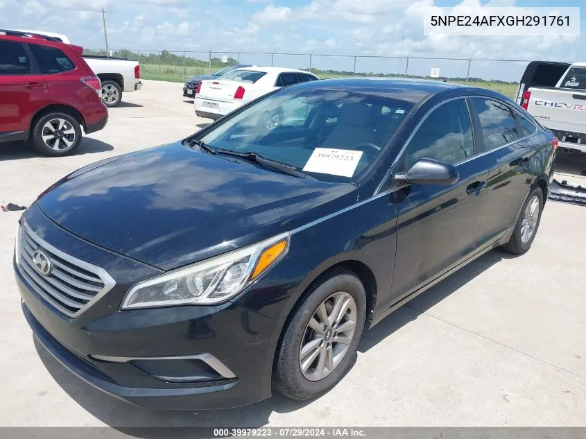 2016 Hyundai Sonata Se VIN: 5NPE24AFXGH291761 Lot: 39979223