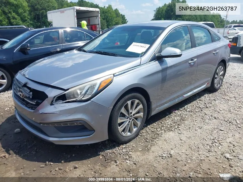 2016 Hyundai Sonata Sport VIN: 5NPE34AF2GH263787 Lot: 39993804