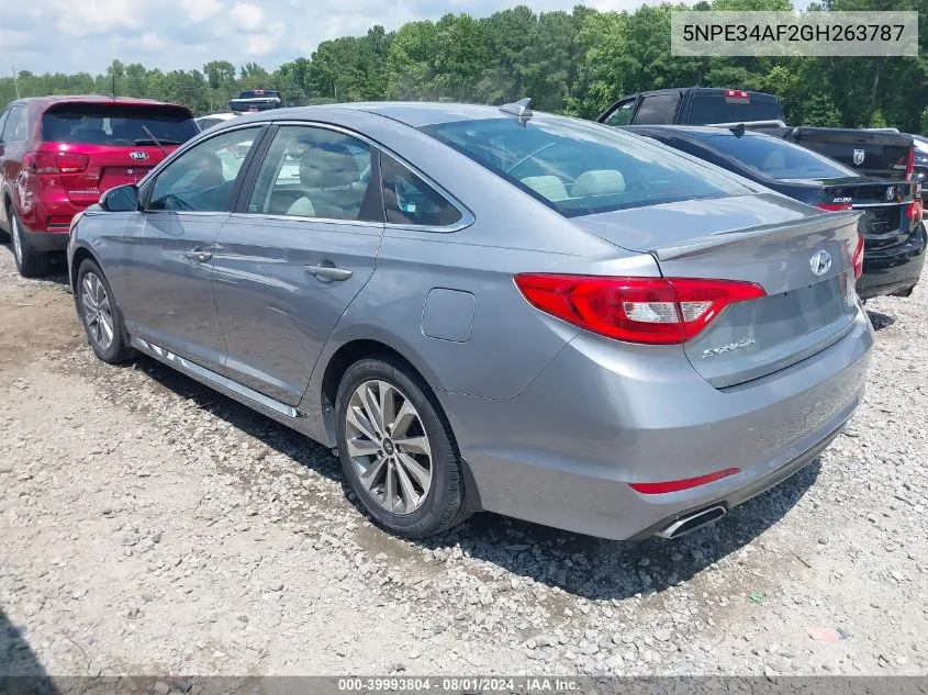 5NPE34AF2GH263787 2016 Hyundai Sonata Sport