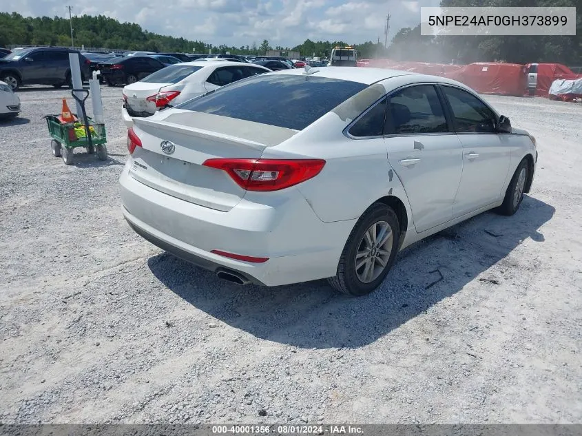 2016 Hyundai Sonata Se VIN: 5NPE24AF0GH373899 Lot: 40001356