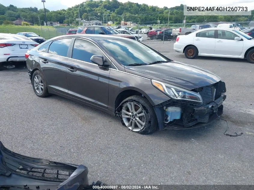 5NPE24AF4GH260733 2016 Hyundai Sonata Se